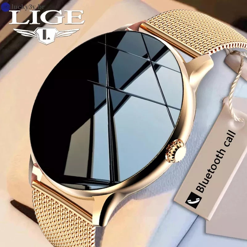 Smartwatch LIGE: Bluetooth - Chamada -à prova d'água  - Para IOS e Android