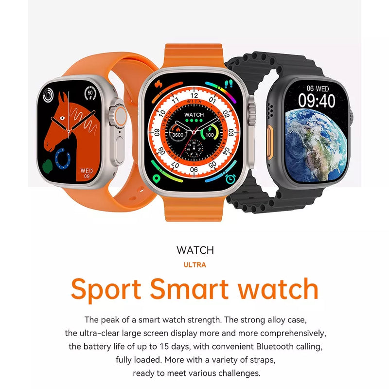 Smartwatch Serie 8 Ultra 49mm Original, Bluetooth